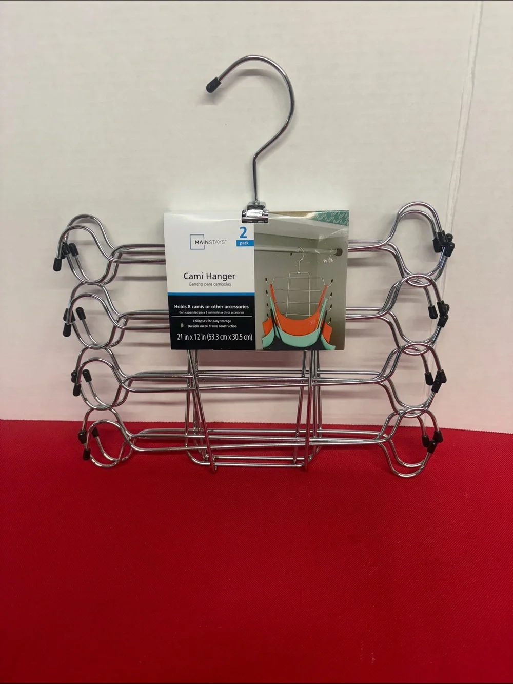 Mainstays Chrome Multi-Tier Cami Hanger - Silver